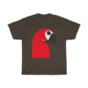 Parrot Smartphone Person Abstract Negative Space Artwork T-Shirt