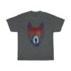 Astronaut Tree Wolf Jungle Stars Art T-Shirt