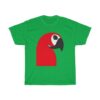 Parrot Smartphone Person Abstract Negative Space Artwork T-Shirt