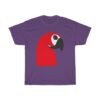 Parrot Smartphone Person Abstract Negative Space Artwork T-Shirt