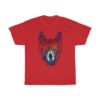 Astronaut Tree Wolf Jungle Stars Art T-Shirt