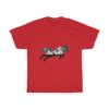 Wolf Rabbit Mountains Space Negative Art T-Shirt