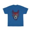 Astronaut Tree Wolf Jungle Stars Art T-Shirt