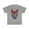 Astronaut Tree Wolf Jungle Stars Art T-Shirt