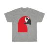 Parrot Smartphone Person Abstract Negative Space Artwork T-Shirt