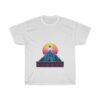 Futuristic Vector Retro S Neon Mountain T-Shirt