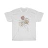 Line Art Aesthetic Female Flower Hat T-Shirt