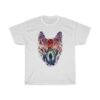 Astronaut Tree Wolf Jungle Stars Art T-Shirt
