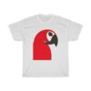 Parrot Smartphone Person Abstract Negative Space Artwork T-Shirt