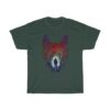 Astronaut Tree Wolf Jungle Stars Art T-Shirt