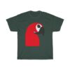 Parrot Smartphone Person Abstract Negative Space Artwork T-Shirt