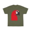 Parrot Smartphone Person Abstract Negative Space Artwork T-Shirt
