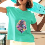 Kitty Floral Summer Cute Art T-Shirt