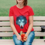Wolf Jungle Little Red Riding Hood Art T-Shirt