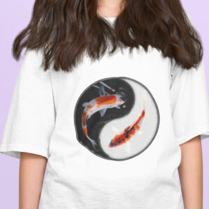 Yin Yang Red Koi Carps Breed Fish T-Shirt