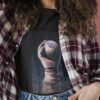 Astronaut Holding Earth Space Galaxy T-shirt