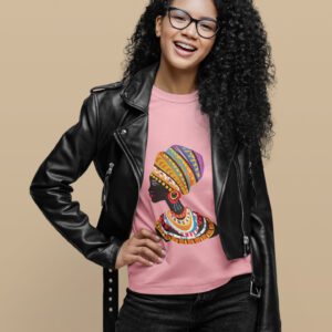 African Woman Art Aesthetic Female Turban T-Shirt