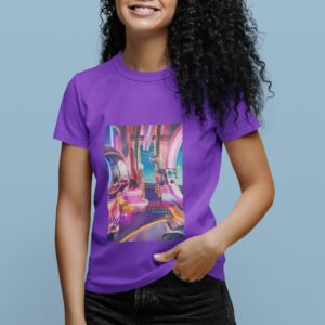 Retro Futurism Aesthetic Collage T-Shirt