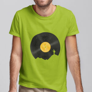 Moon Song Negative Space Unique Artwork T-Shirt
